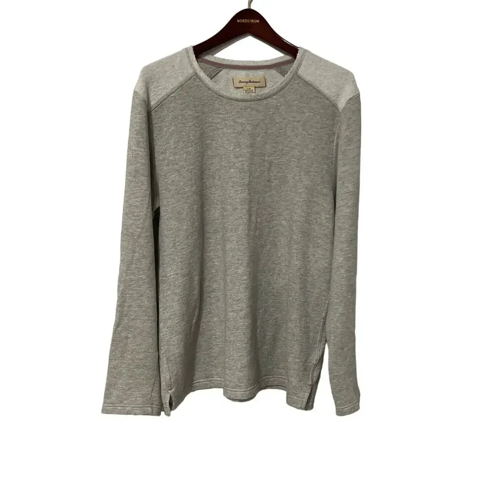 Women's Tommy Bahama Gray Tunic Sweatshirt, Size Large, ##1138-L - Picture 1 of 4